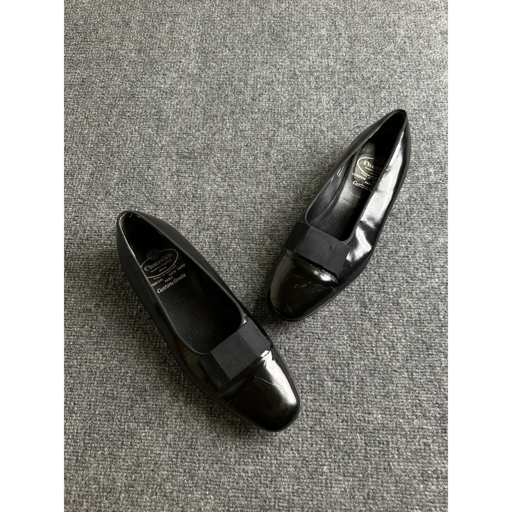 Men's Church's Witham Black Patent Loafers Made in England, Size 10.5 F